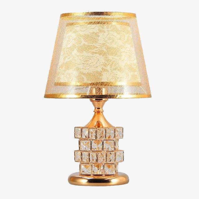 Lampe de chevet abat-jour et cristaux Rubiks - vue 2 sur 8