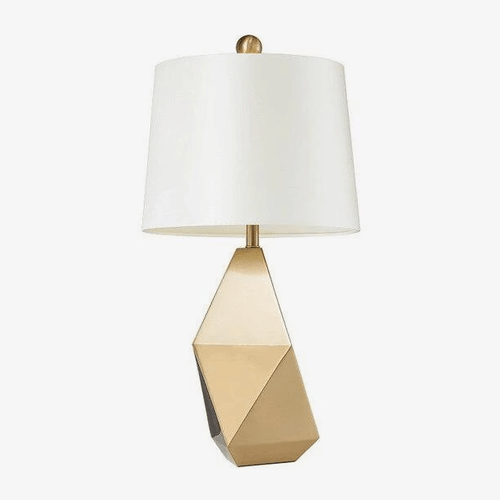 Lampe de chevet design doré géométrique Brand