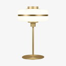 Lampe de chevet moderne LED aux formes arrondies et pied doré Hotel