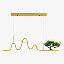 Lustre design à LED en forme de vague Lusteria