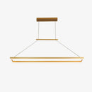 Lustre design moderne LED arrondi en métal doré ou marron Lofty