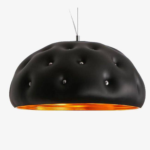 Lustre design style cuir avec diamants