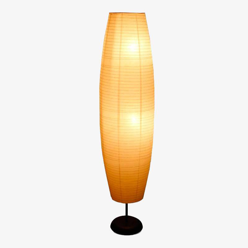 Lampadaire LED cylindre ovale en papier