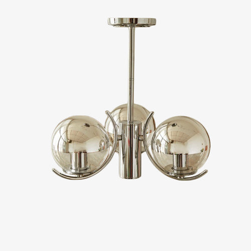 Lustre moderne avec abat-jour circulaire en métal Gael