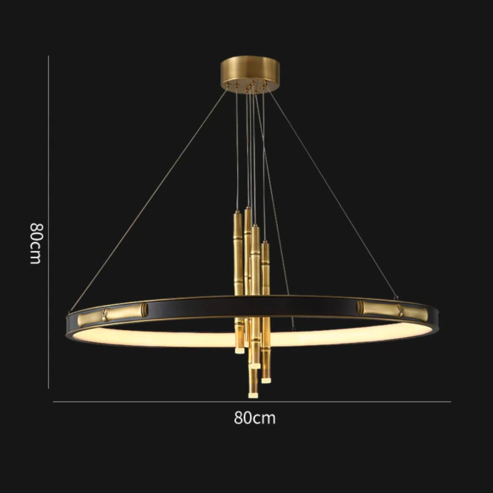 Lustre moderne et circulaire style chinois luxury Yoshi - vue 4 sur 6