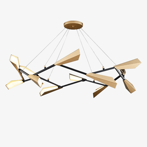 Lustre moderne LED avec plusieurs abat-jours aluminium Creative