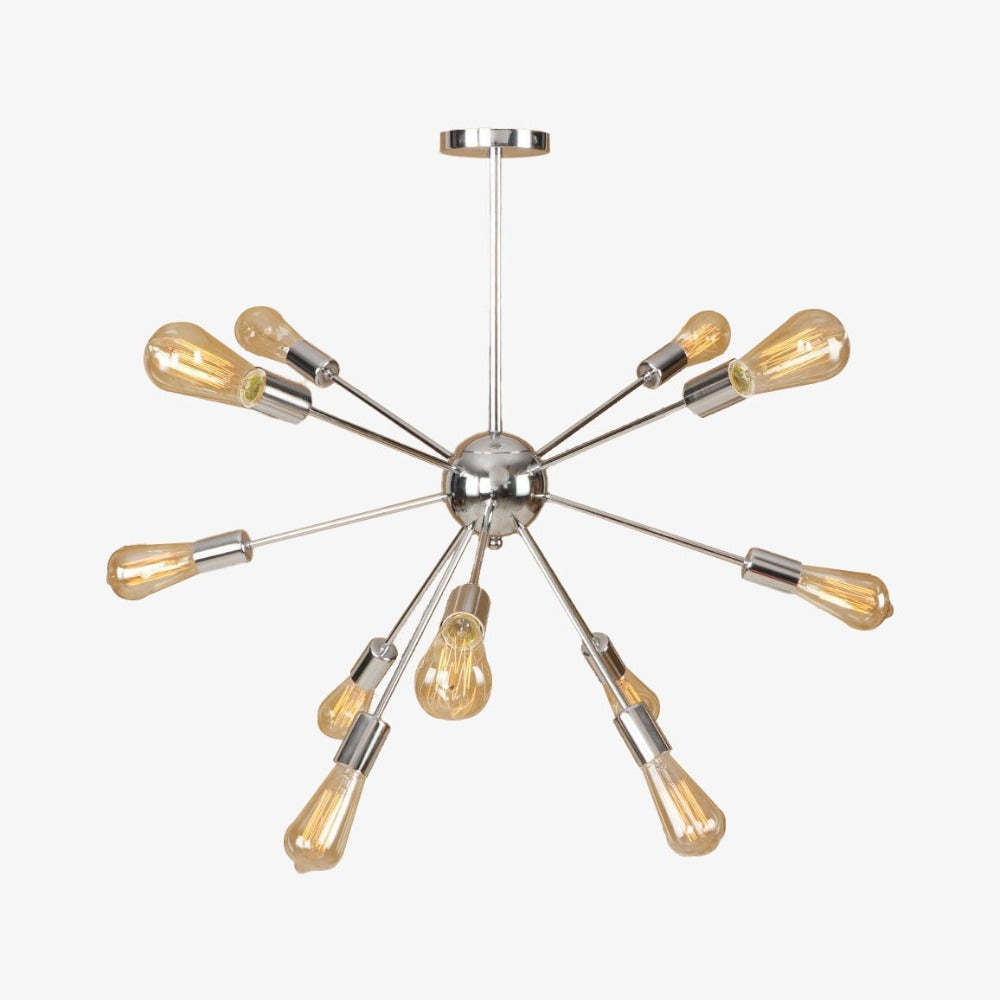 Lustre moderne LED style araignée métallique réglable Makari