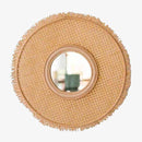 Miroir mural rond en rotin Literature