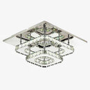 Plafonnier carré LED en cristal carré Hallway
