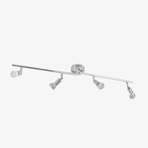 Plafonnier chromé barres à spots LED Spotlight