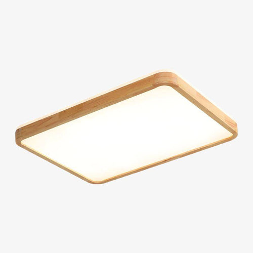 Plafonnier en bois à LED (plusieurs formes)