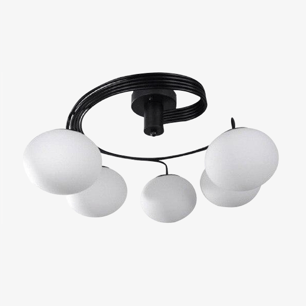 Plafonnier LED en spirale avec boules de verre Ball - vue 2 sur 7