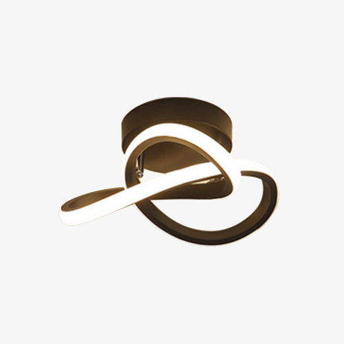 Plafonnier moderne LED avec des anneaux croisés Donovan