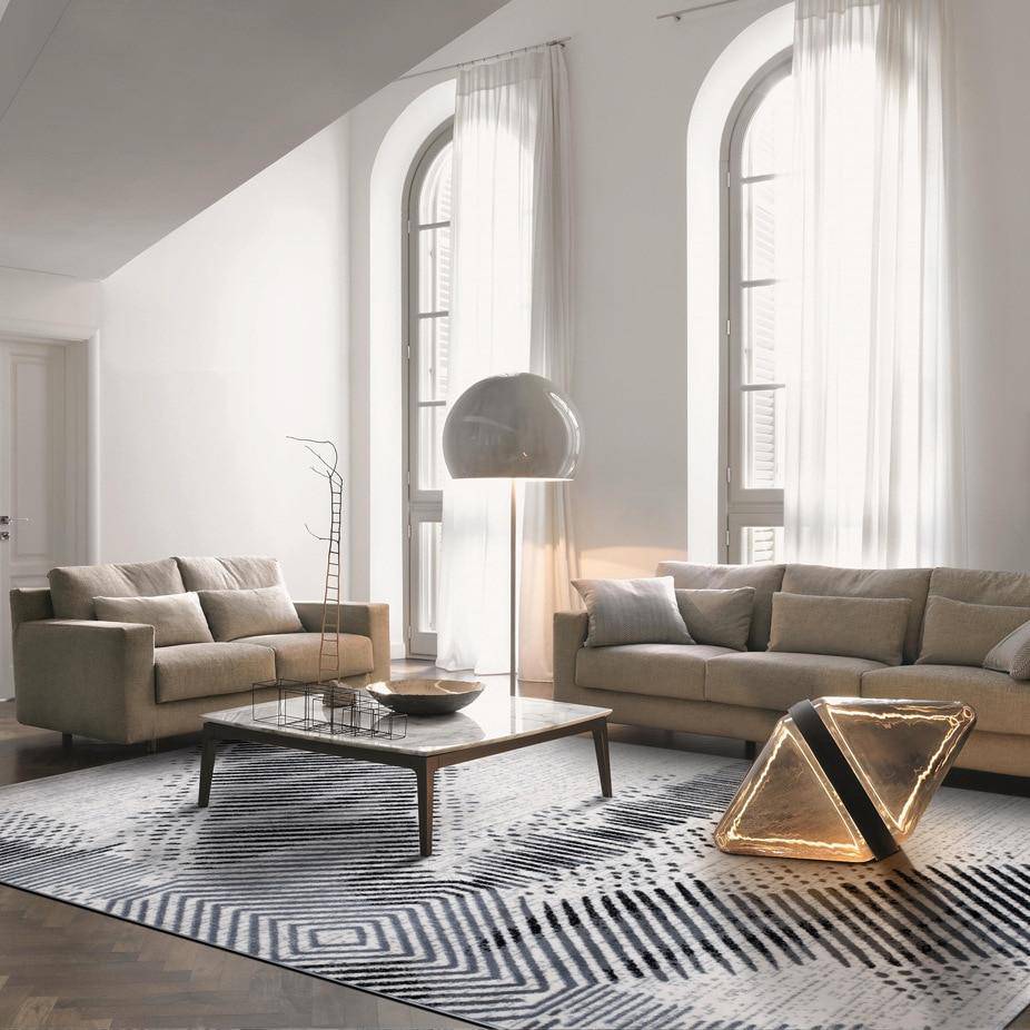 Tapis rectangle moderne aux formes abstraites Vassily A - vue 3 sur 3