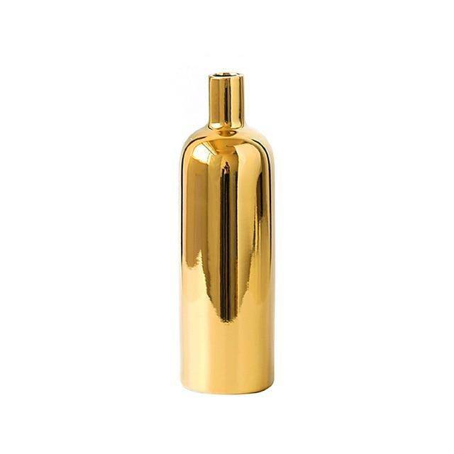 Vase moderne en métal doré B - vue 4 sur 4