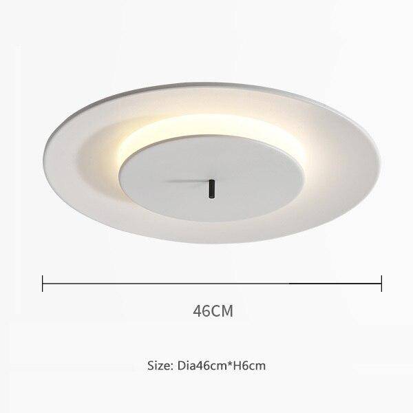 Plafonnier design à LED avec disque en aluminium coloré Macaron