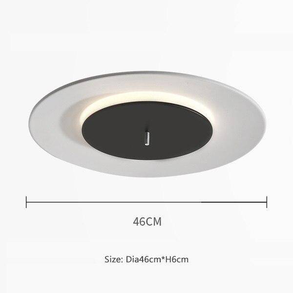 Plafonnier design à LED avec disque en aluminium coloré Macaron