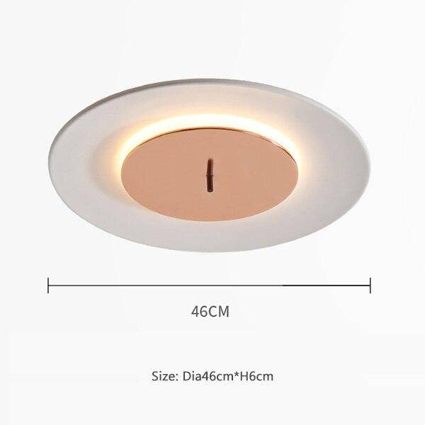 Plafonnier design à LED avec disque en aluminium coloré Macaron