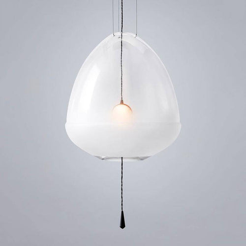 Suspension LED design formes en verre coloré Loft