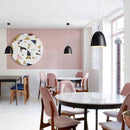 Suspension design LED avec abat-jour en métal arrondi style Macaron