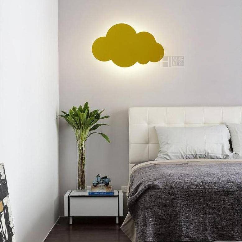 Applique murale enfant à LED nuage coloré - vue 2 sur 11
