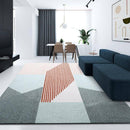 Tapis rectangle moderne style géométrique