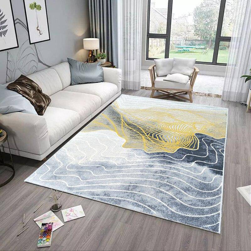Tapis rectangle au style abstrait Luxury - vue 3 sur 2