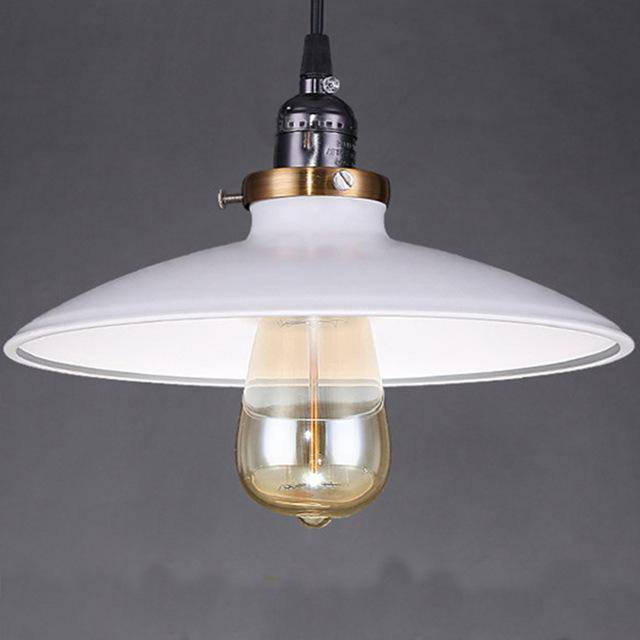 Suspension vintage à LED style rétro en métal