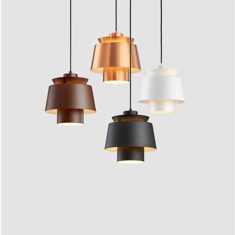 Suspension design à LED en métal coloré Bar - vue 4 sur 11