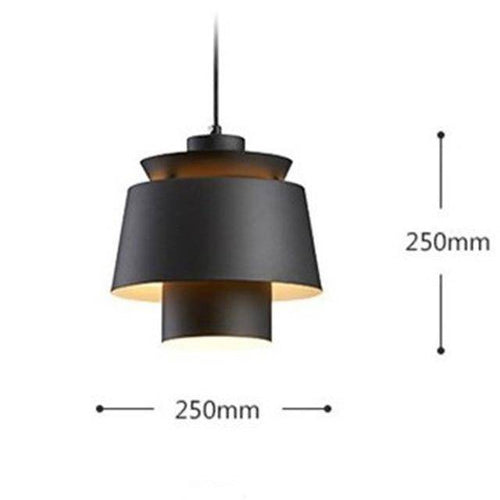 Suspension design à LED en métal coloré Bar