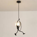 Suspension moderne LED en métal style petite personne