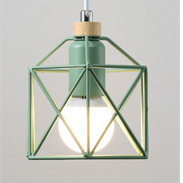 Suspension à LED avec cage en métal Modern