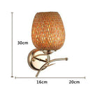 Applique en bambou et support doré Asian