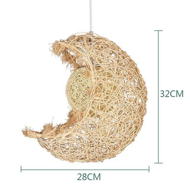 Suspension en forme de lune Weaving - vue 3 sur 3