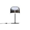 Lampe à poser design LED en métal avec abat-jour en verre style Mushroom