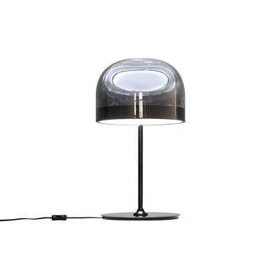 Lampe à poser design LED en métal avec abat-jour en verre style Mushroom