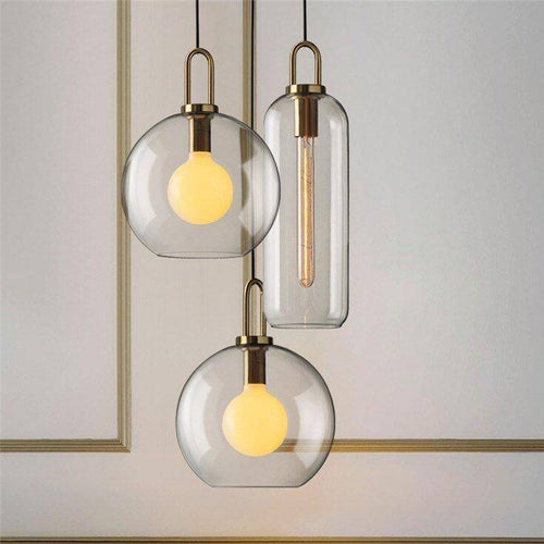 Suspension design en verre de plusieurs formes Loft