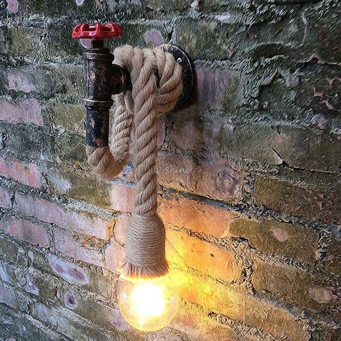 Applique murale industrielle LED avec cordage Wall - vue 4 sur 6