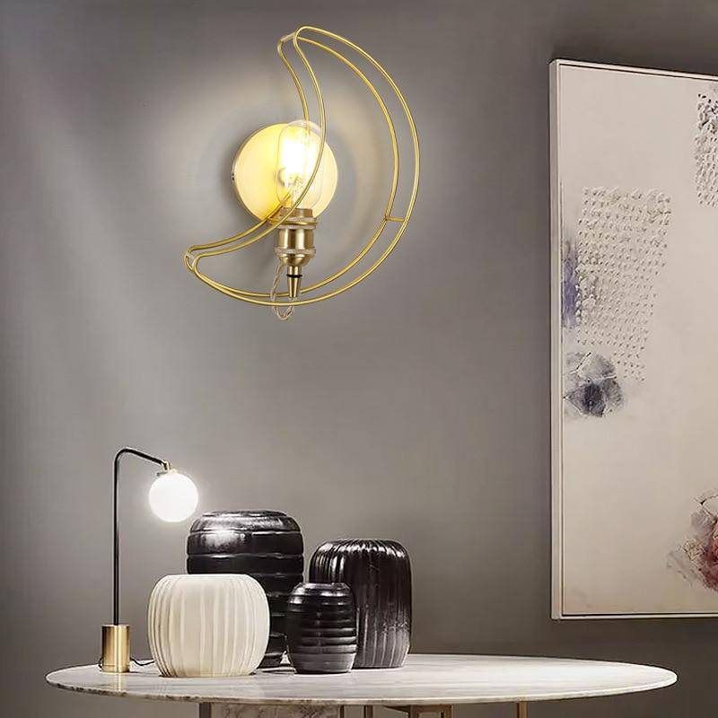 Applique murale design LED en métal style Moon - vue 4 sur 4