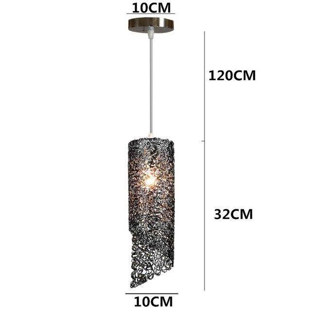 Suspension LED cylindrique coloré Home - vue 8 sur 11