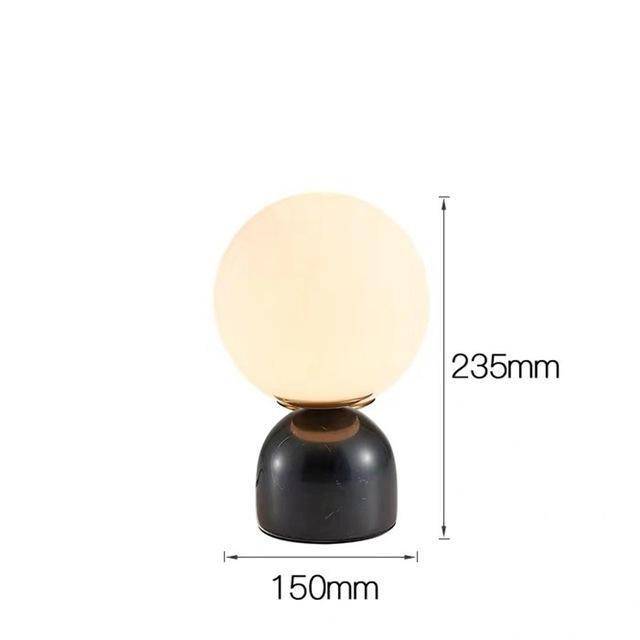 Lampe de bureau ou chevet à LED avec support façon marbre - vue 6 sur 7