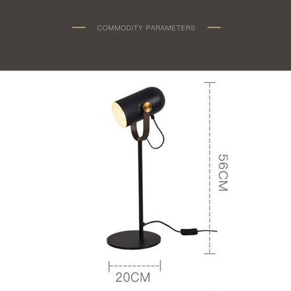 Lampe de bureau ou chevet en métal design ajustable European - vue 5 sur 6