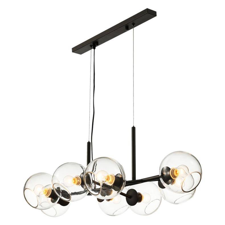 Lustre design avec verre en boule de verre Creative - vue 6 sur 5