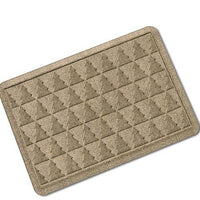 Paillasson rectangle sapins aux bordures arrondies
