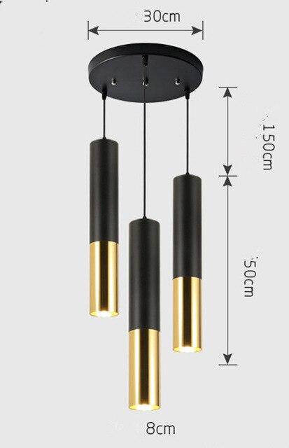 Suspension cylindrique tube chromé à LED Simplicity - vue 22 sur 22