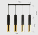 Suspension cylindrique tube chromé à LED Simplicity