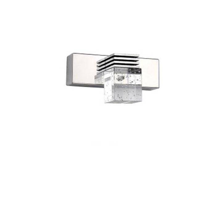 Applique à tableau et miroir LED chromée et cristal