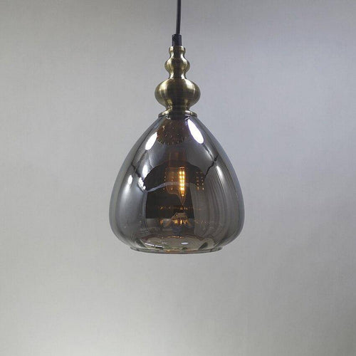 Suspension rétro LED en verre cristal colorée Coffee