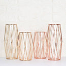 Vase design en métal et verre style Wedding