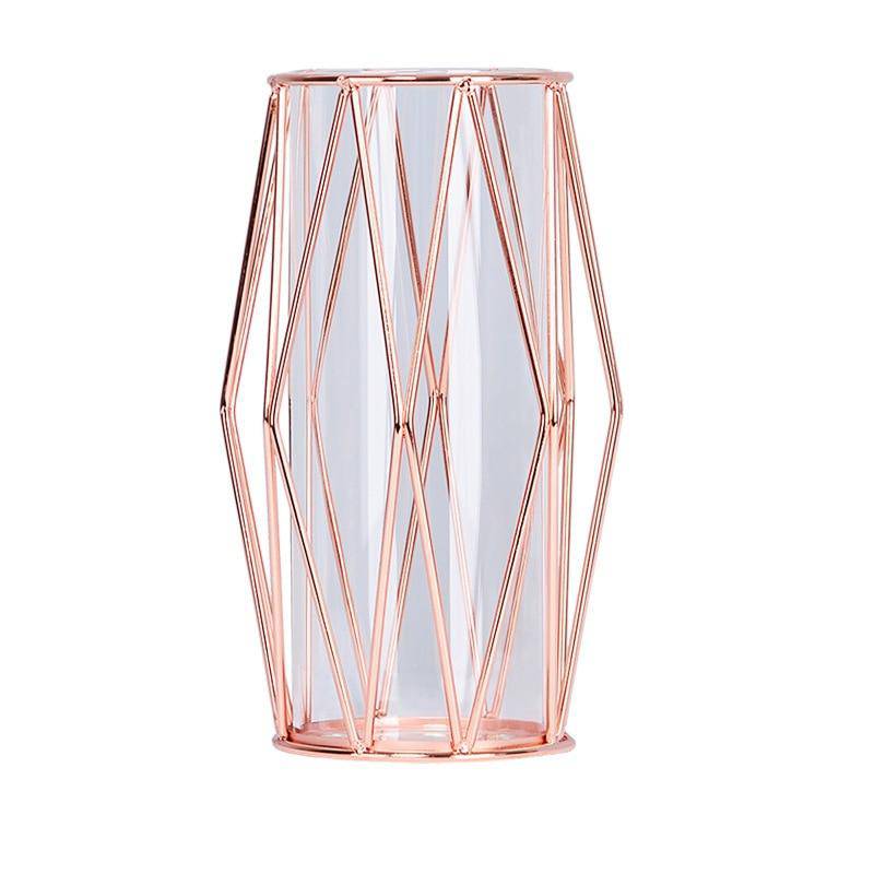 Vase design en métal et verre style Wedding - vue 8 sur 9